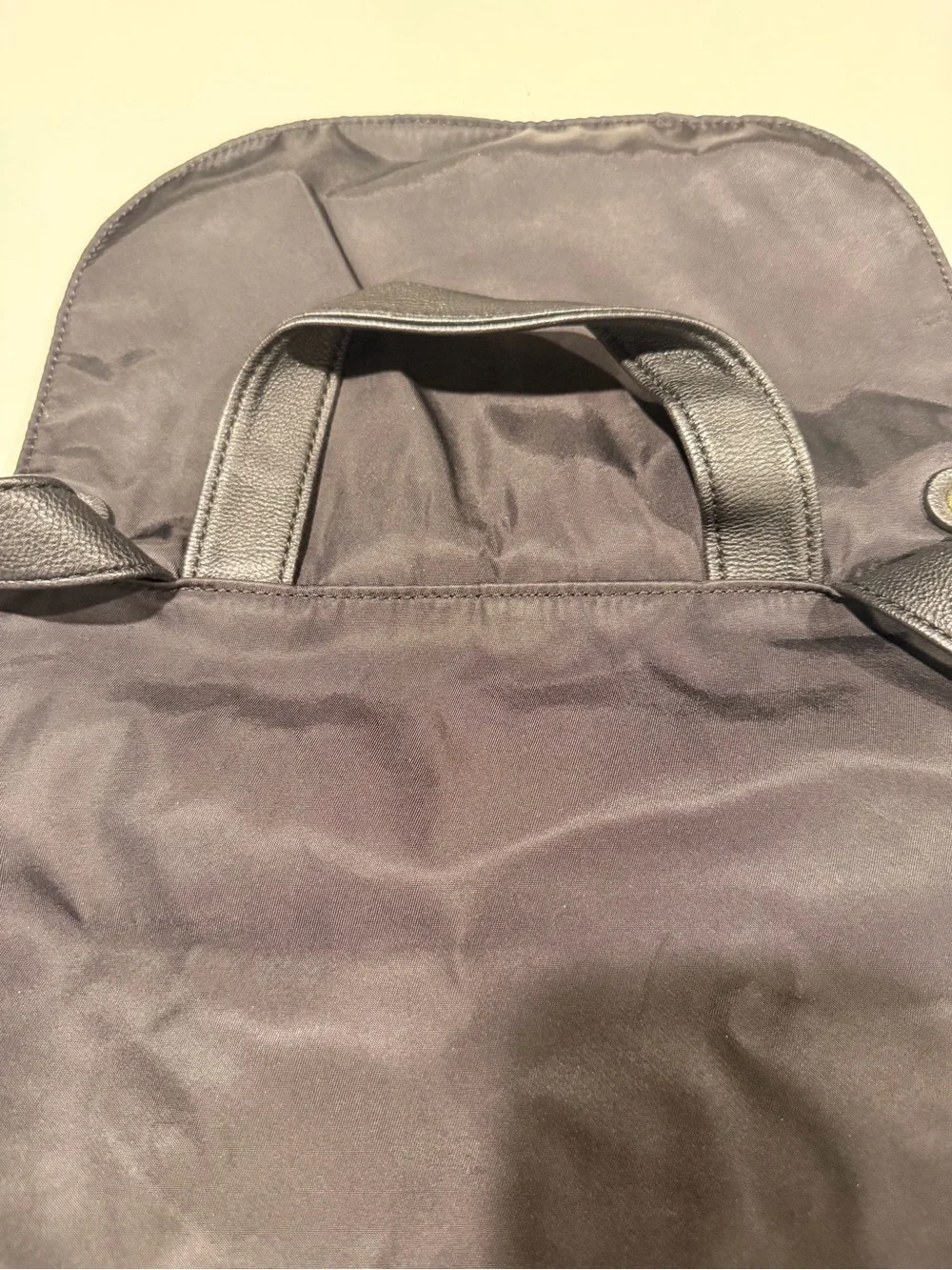 Steve Madden Bspencer Black Nylon Flap Backpack - Gold Hardware